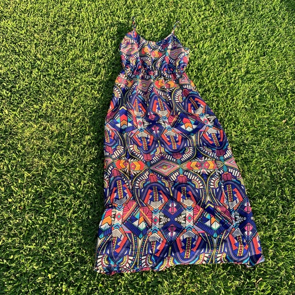 ✨💖💜 NWOT Super Fly Vibrant Aztec Maxi 💜💖✨ - Picture 7 of 8